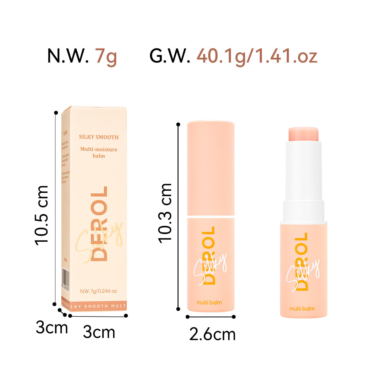 DEROL all-purpose mint moisturizing stick smears the whole body moisturizing facial skin eye lip pattern moisturizing stick