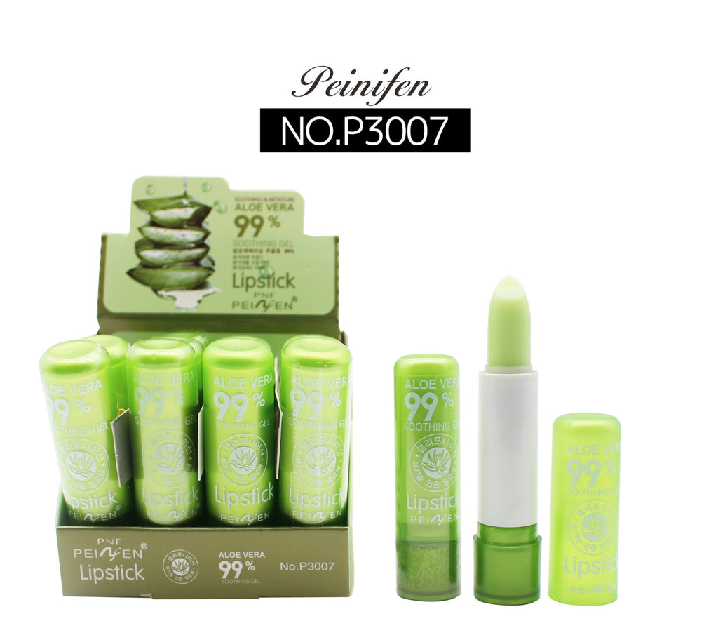 Explosive upgrade Pennyfin aloe vera color-changing lipstick rich moisturizing lasting moisturizing non-fading color-changing lipstick foreign trade