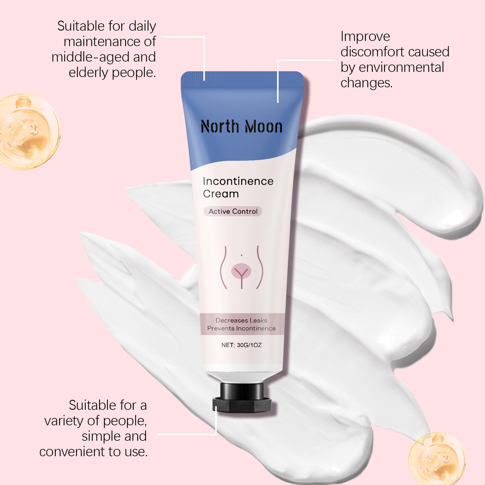 NORTH MOON Women's Body Cream Gentle ingredients to care for the skin and moisturize the body cream